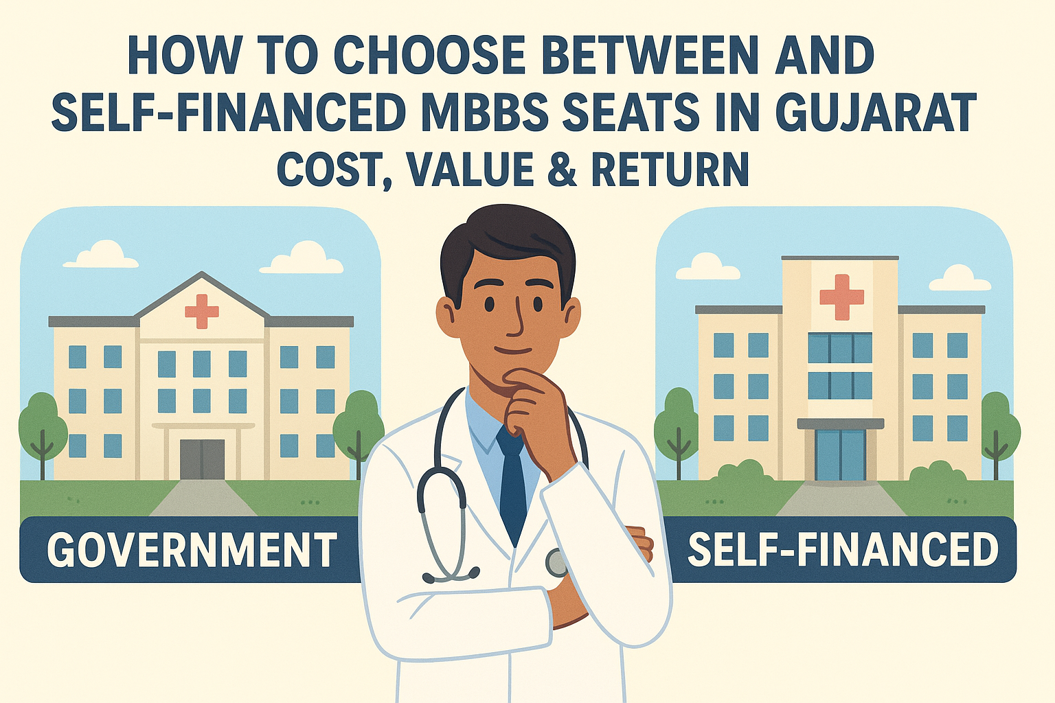 How to Choose Between Government and Self-Financed MBBS Seats in Gujarat: Cost, Value & Return